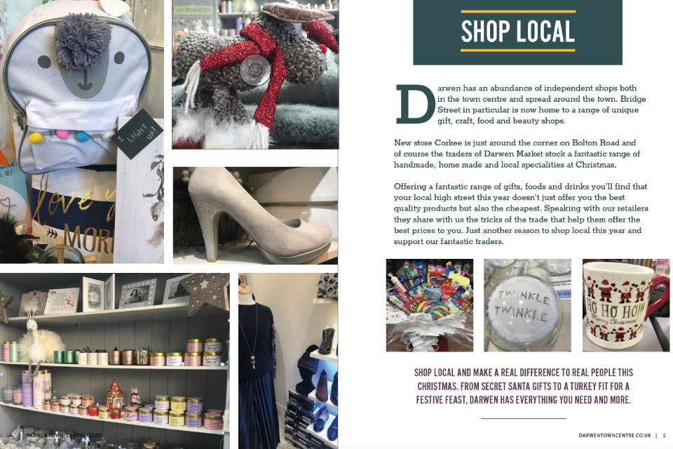 Download the Darwen Christmas Shopping Guide