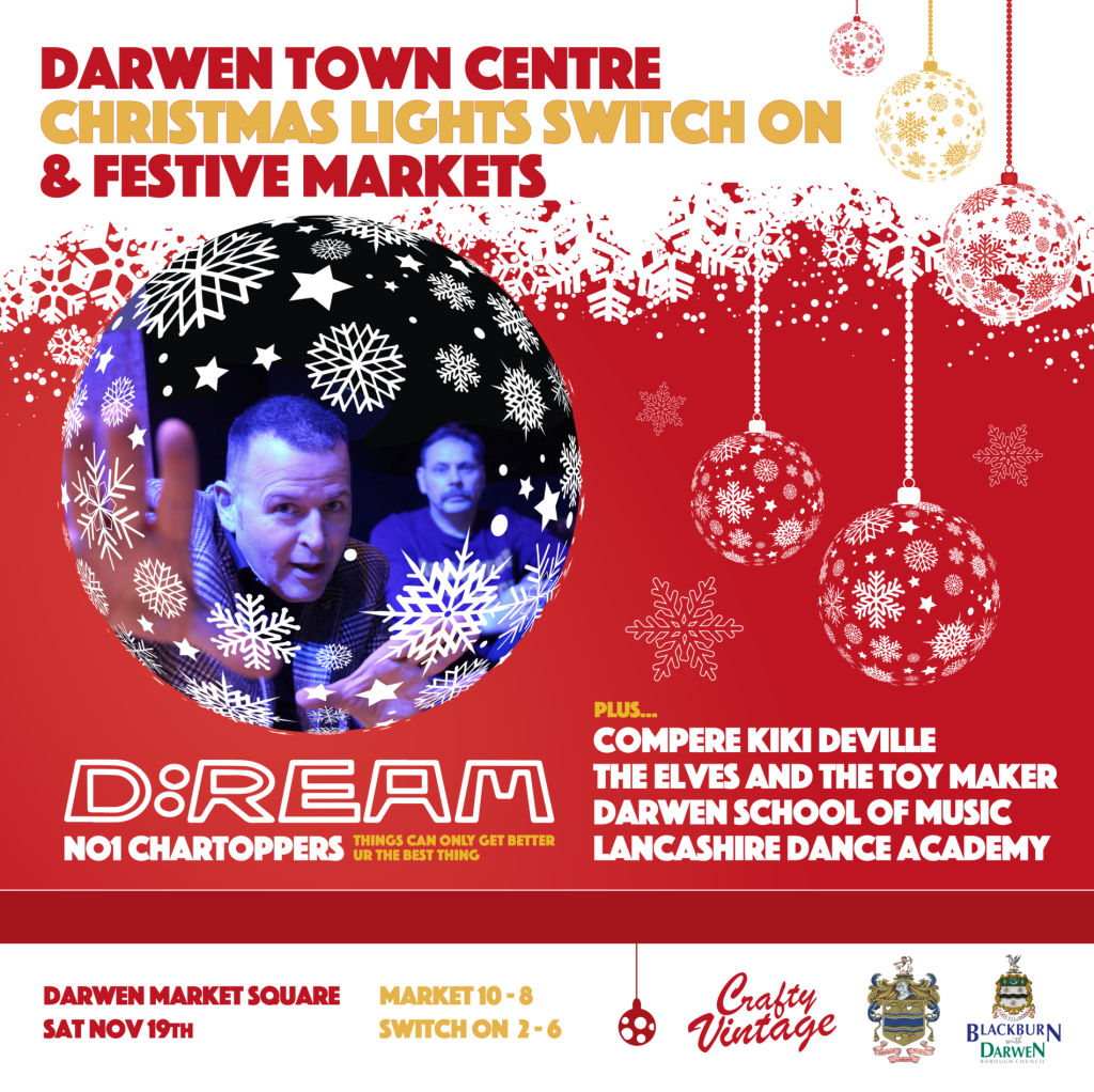 ‘Christmas D:REAM’ as chart toppers set to turn on Darwen lights