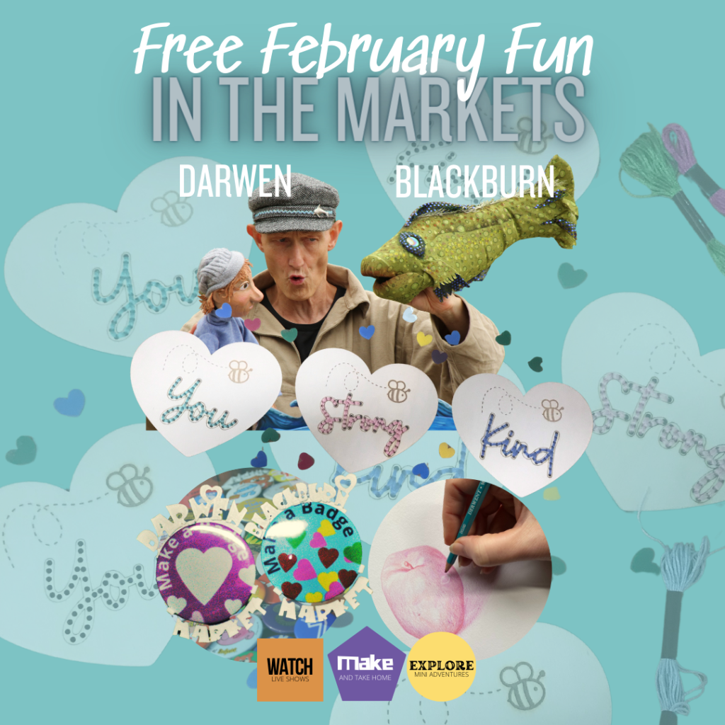 Free February Fun for Families at Blackburn & Darwen Markets