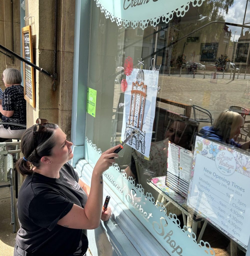 A chat with Lucie Cooke, the artist behind The #shopdarwen Tower Trail!