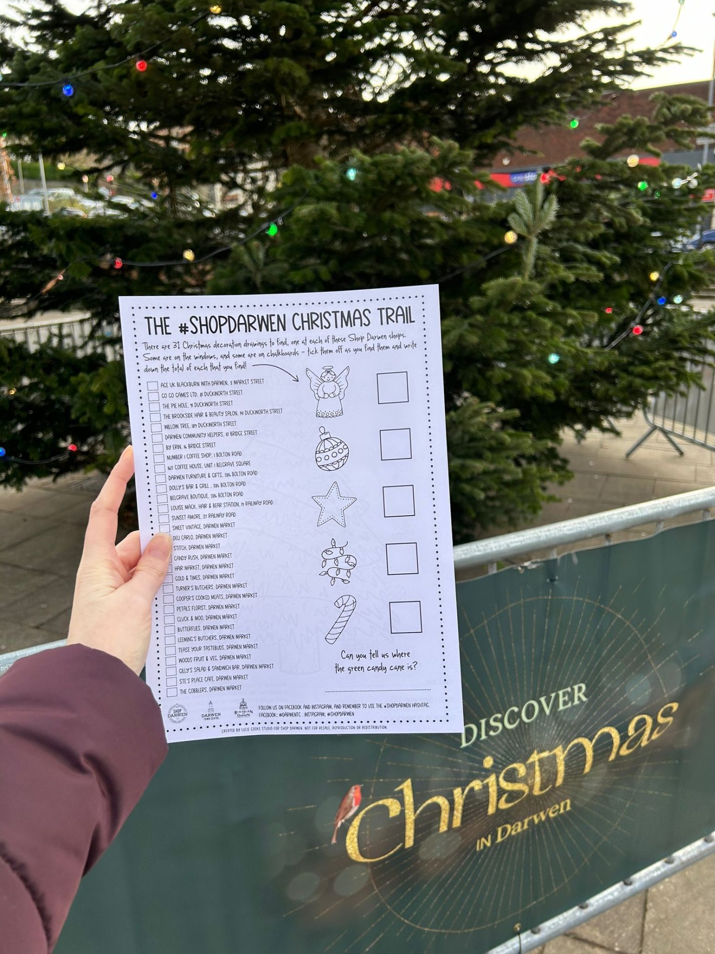 The #shopdarwen Christmas Trail 2024
