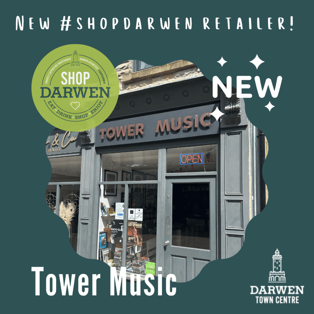 Tower Music becomes a #shopdarwen retailer!