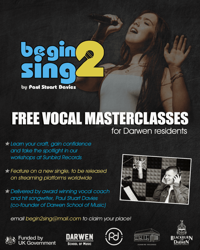 Introducing “begin2sing”, Darwen’s new singing initiative