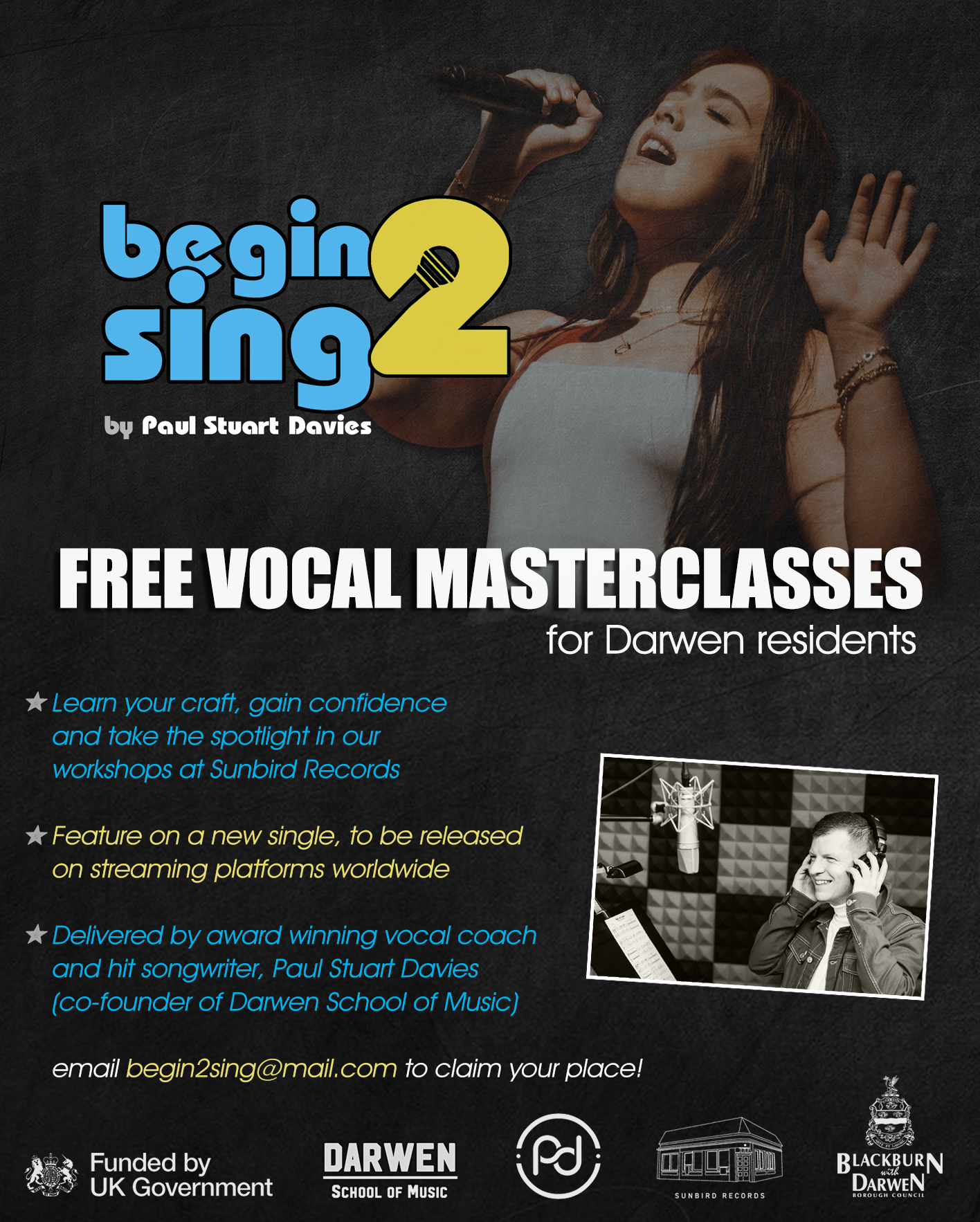 Introducing “begin2sing”, Darwen’s new singing initiative
